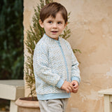 Dave&Bella Toddler Girls/Boys Stylish Wave Print Outwear Lightweight Fleece Jackets