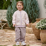 Dave&Bella Toddler Girls/Boys Stylish Wave Print Outwear Lightweight Fleece Jackets