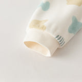 Dave&Bella Toddler Boys’ Fleece Jacket – Playful Print “Hug Jacket”