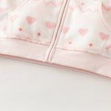Dave&Bella Toddler Girls’ Fleece Jacket – Cute Print “Hug Jacket”