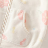 Dave&Bella Toddler Girls’ Fleece Jacket – Cute Print “Hug Jacket”
