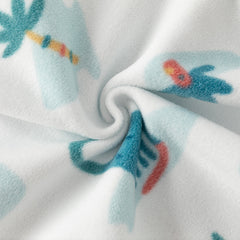 Dave&Bella Baby Boys Spring  Fleece Print Casual Coat Tops