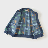 Dave&Bella Toddler Boys’ Fleece Jacket – Playful Print “Hug Jacket”
