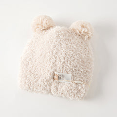 Dave&Bella Girls/Boys Soft Warm Cartoon Beige Pullover Winter Hats