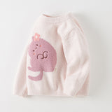 Dave&Bella Toddler Girls/Boys Soft Cute Animal Jacquard Chenille Sweater Tops