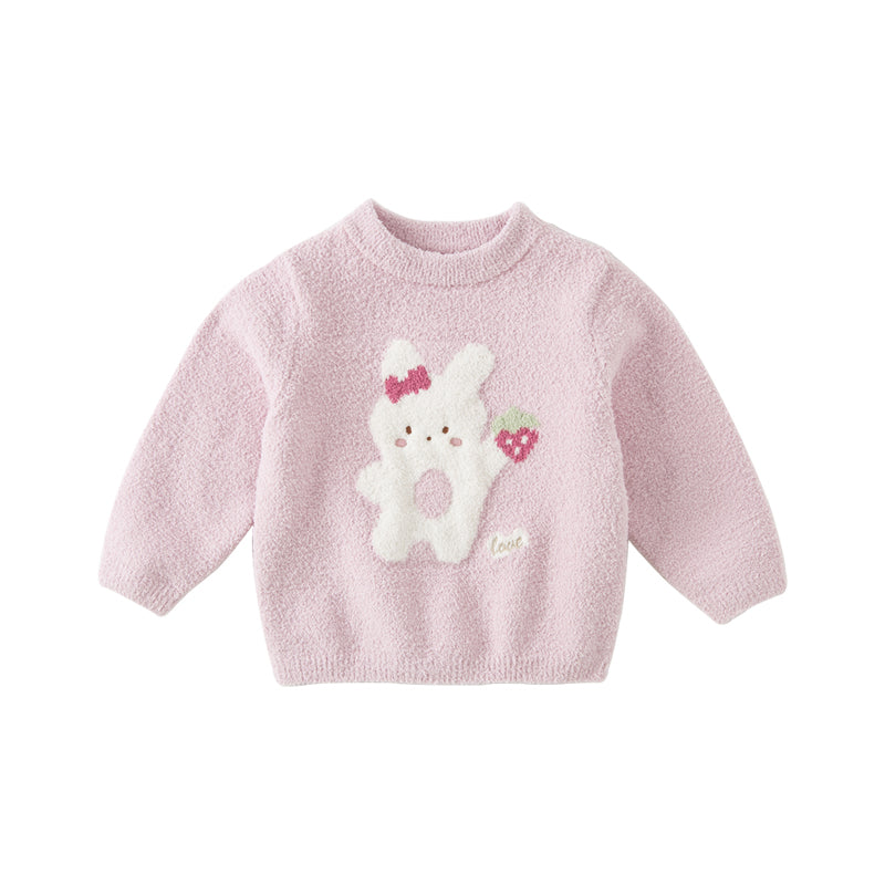 Dave&Bella Toddler Girls/Boys Soft Cute Animal Jacquard Chenille Sweater Tops