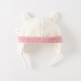 Dave&Bella Girls/Boys Faux Lambswool Ear Protection Casual Pullover Hats