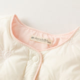 Dave&Bella Kid Girls Winter White Lightweight Outdoor Outwear Down Vests