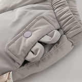 Dave&Bella Kids Girls/Boys Winter Versatile Outdoor Waterproof Cozy Drawstring Down Pant