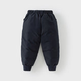 Dave&Bella Kids Girls/Boys Winter Versatile Outdoor Waterproof Cozy Drawstring Down Pant