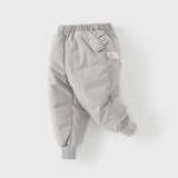 Dave&Bella Kids Girls/Boys Winter Versatile Outdoor Waterproof Cozy Drawstring Down Pant