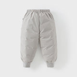 Dave&Bella Kids Girls/Boys Winter Versatile Outdoor Waterproof Cozy Drawstring Down Pant