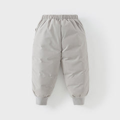Dave&Bella Kids Girls/Boys Winter Versatile Outdoor Waterproof Cozy Drawstring Down Pant