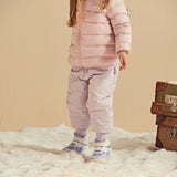 Dave&Bella Kids Girls/Boys Winter Versatile Outdoor Waterproof Cozy Drawstring Down Pant