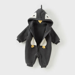 Dave&Bella Baby Girls/Boys Autumn Zoo Series Soft Fleece One-Pieces Romper