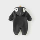 Dave&Bella Baby Girls/Boys Cute Animal-shaped Soft Fleece Hooded One-Pieces Romper