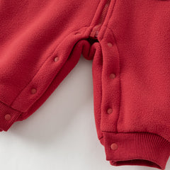 Dave&Bella Baby Girls/Boys Autumn Zoo Series Soft Fleece One-Pieces Romper