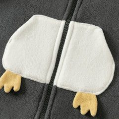 Dave&Bella Baby Girls/Boys Autumn Zoo Series Soft Fleece One-Pieces Romper