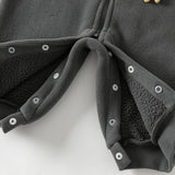 Dave&Bella Baby Girls/Boys Cute Animal-shaped Soft Fleece Hooded One-Pieces Romper