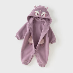 Dave&Bella Baby Girls/Boys Autumn Zoo Series Soft Fleece One-Pieces Romper