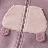 Dave&Bella Baby Girls/Boys Cute Animal-shaped Soft Fleece Hooded One-Pieces Romper