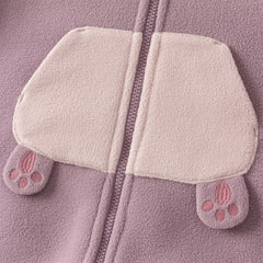 Dave&Bella Baby Girls/Boys Autumn Zoo Series Soft Fleece One-Pieces Romper
