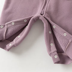 Dave&Bella Baby Girls/Boys Autumn Zoo Series Soft Fleece One-Pieces Romper
