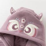 Dave&Bella Baby Girls/Boys Cute Animal-shaped Soft Fleece Hooded One-Pieces Romper