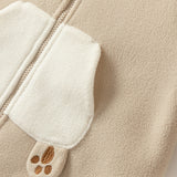 Dave&Bella Baby Girls/Boys Cute Animal-shaped Soft Fleece Hooded One-Pieces Romper