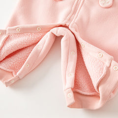Dave&Bella Baby Girls/Boys Autumn Zoo Series Soft Fleece One-Pieces Romper