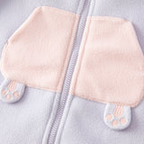 Dave&Bella Baby Girls/Boys Cute Animal-shaped Soft Fleece Hooded One-Pieces Romper