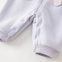 Dave&Bella Baby Girls/Boys Autumn Zoo Series Soft Fleece One-Pieces Romper