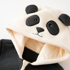Dave&Bella Baby Girls/Boys Autumn Zoo Series Soft Fleece One-Pieces Romper