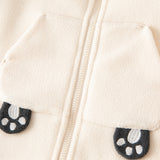 Dave&Bella Baby Girls/Boys Cute Animal-shaped Soft Fleece Hooded One-Pieces Romper
