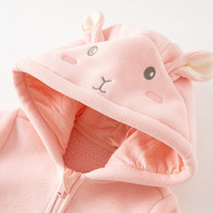 Dave&Bella Baby Girls/Boys Autumn Zoo Series Soft Fleece One-Pieces Romper