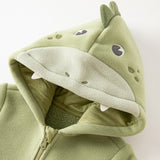 Dave&Bella Baby Girls/Boys Cute Animal-shaped Soft Fleece Hooded One-Pieces Romper