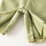 Dave&Bella Baby Girls/Boys Cute Animal-shaped Soft Fleece Hooded One-Pieces Romper
