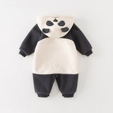 Dave&Bella Baby Girls/Boys Cute Animal-shaped Soft Fleece Hooded One-Pieces Romper