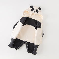 Dave&Bella Baby Girls/Boys Autumn Zoo Series Soft Fleece One-Pieces Romper