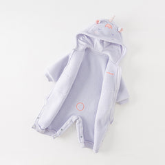 Dave&Bella Baby Girls/Boys Autumn Zoo Series Soft Fleece One-Pieces Romper