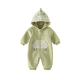 Dave&Bella Baby Girls/Boys Cute Animal-shaped Soft Fleece Hooded One-Pieces Romper
