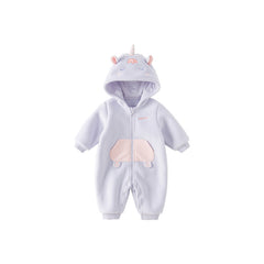 Dave&Bella Baby Girls/Boys Autumn Zoo Series Soft Fleece One-Pieces Romper