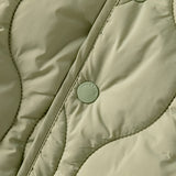 Dave&Bella Kids Boys Army Green Cozy Hooded Thickened Heat-Retaining Coats