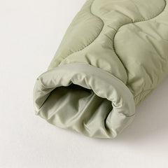 Dave&Bella Kids Boys Army Green Cozy Hooded Thickened Heat-Retaining Coats