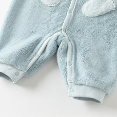 Dave&Bella Baby Boys/Girls Autumn Purple/Blue Plush Padded One-pieces Romper