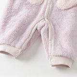 Dave&Bella Baby Boys/Girls Purple/Blue Plush Padded One-pieces Romper