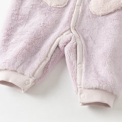Dave&Bella Baby Boys/Girls Autumn Purple/Blue Plush Padded One-pieces Romper