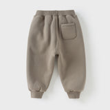 Dave&Bella Boys Warm Khaki/Brown/Purple Padded Joggers Pants