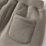 Dave&Bella Boys Warm Khaki/Brown/Purple Padded Joggers Pants