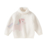 Dave&Bella Toddler Girls/Boys Adorable Animal Jacquard Chenille Turtle Sweaters